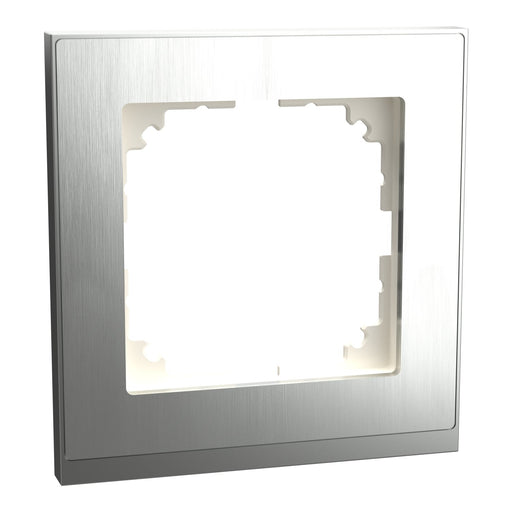 Merten - Abdeckrahmen Decor-Rahmen 1-fach MEG4010-3646 Edelstahl/aluminium