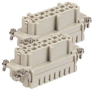 Harting - Kontakteinsatz für Rechtecksteckverbinder Buchseneinsatz 09330162712 Han 32 E 32-pol.+PE