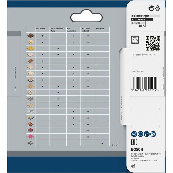 Bosch - Kreissägeblatt PRO Wood cordless 2608837666 Kreissägeblatt 85 x