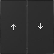 Gira - Abdeckung/Bedienelement für Installationsschalterprogramme Wippe 2f Pfeil 3294005 Schwarz m