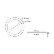 Nobile - Decken-/Wandleuchte LED-Aufbau-Panel 1561281012 830, dim