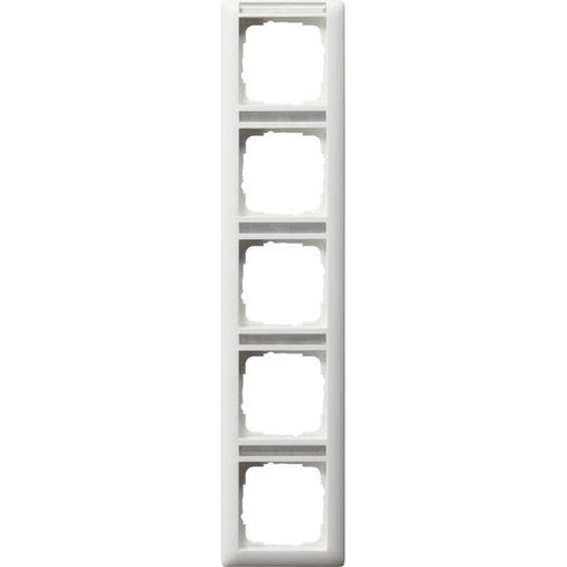 Gira - Abdeckrahmen 5-f.rw mt 111527 schriftf. senkr