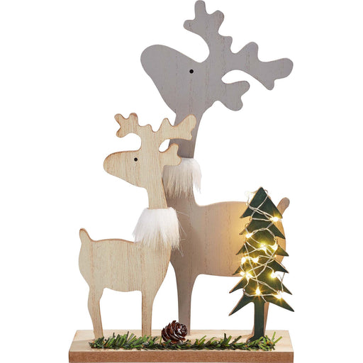 Hellum - Festbeleuchtung LED-Rentier Familie 524086