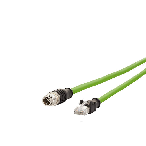 Metz Connect - Patchkabel Kupfer Industrie Verbindungsleitung M12 142M2X15005 0,5m 8pol. X-kodiert − 10 Stück
