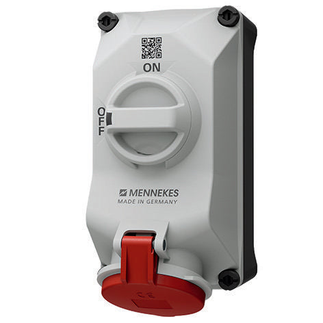Mennekes - CEE-Steckdose abschaltbar, abgesichert (IEC 60309) Wandsteckdose 5703406H DUO R 32A4P6h 400V