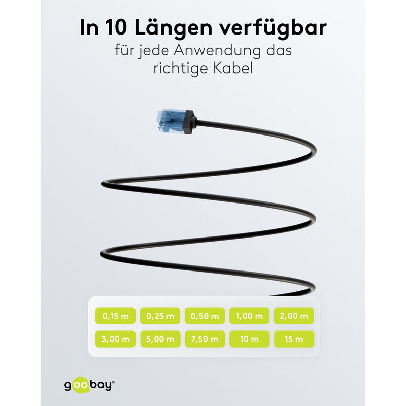 Goobay - Patchkabel Kupfer Patchkabel U/UTP Cat6 74230 Ultraflexibel,slim,s
