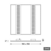 LTS Licht&Leuchten - Decken-/Wandleuchte LED-Einlegeleuchte OPTR1060600840DALIws 4000K DALI