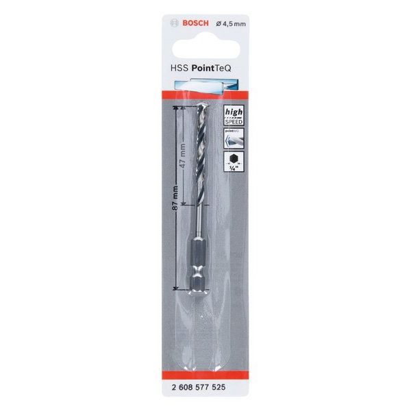 Bosch - Bohrer HSS PointTeQ 2608577525 Sechskantbohrer 4,5