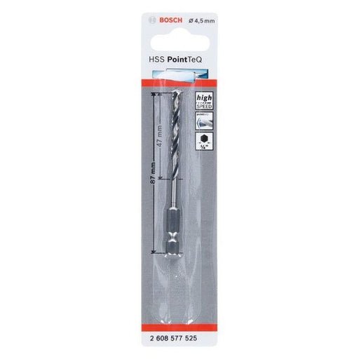 Bosch - Bohrer HSS PointTeQ 2608577525 Sechskantbohrer 4,5