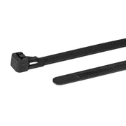 HellermannTyton - Kabelbinder REL250-N66-BK-C1 7,5x250 sw,lösbar − 100 Stück