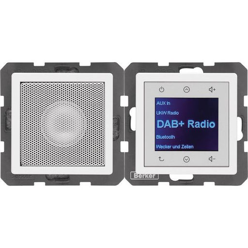 Berker - Elektronik-Gerät für Installationsschalterprogramme Radio mit Lautspr. DAB+ Q. 29806089 x pw