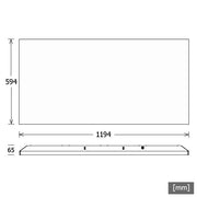 LTS Licht&Leuchten - Decken-/Wandleuchte LED-Einlegeleuchte PLL5912060301/DALI 102W 3000K 9688 lm