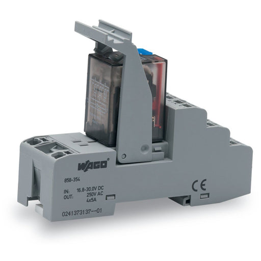 WAGO - Schaltrelais Relaismodul 858-354 DC 24 V,4 Wechsler − 5 Stück