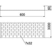 OBO Bettermann - Kabelrinne MKS 660 FT 60x600mm − 3 Meter