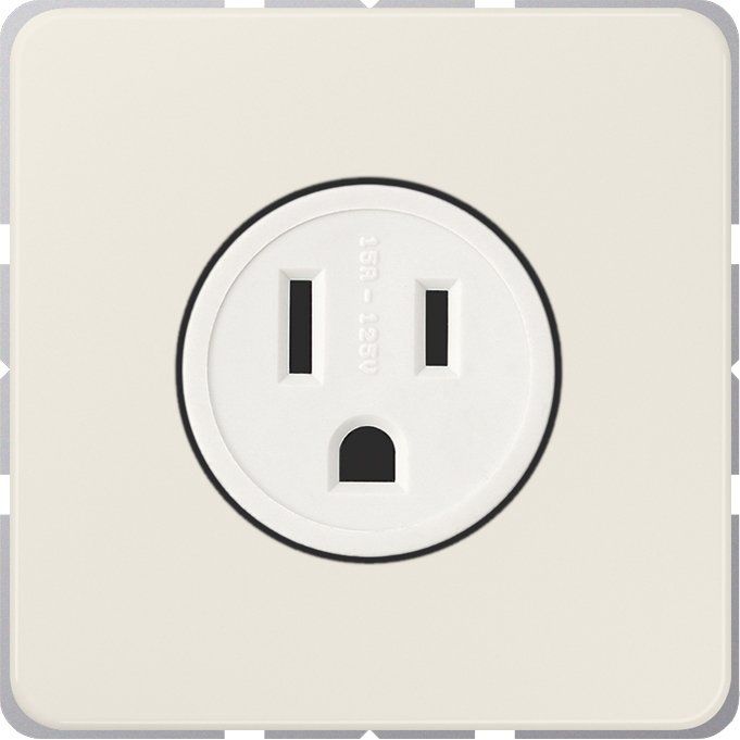 Jung - Steckdose US-Norm NEMA CD 521-15 15 A 125 V, weiß