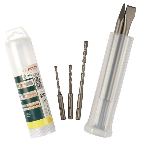 Bosch - Werkzeugset Meißel- und 2607019455 Hammerbohrer-Set mit