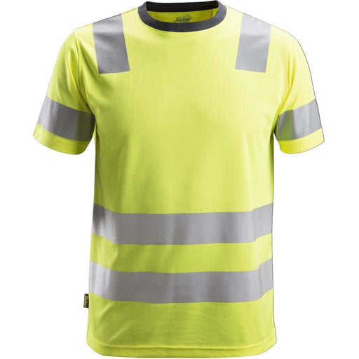 Snickers Workwear - T-Shirt AW HV T-Shirt Klasse 2 25306600008 Gr.XXL signalgelb