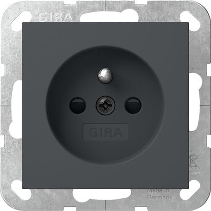 Gira - Steckdose Steckd. Erdstift+SH 448528 Anthrazit