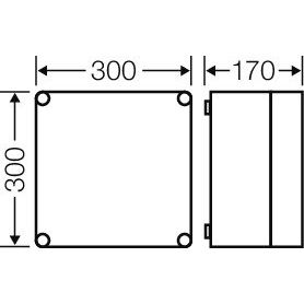 Hensel - Leergehäuse Mi 0201 275x275x146mm