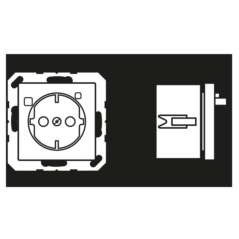 Jung - Steckdose FI-SCHUKO-Steckdose A 5520.30 16A 250V 30mA
