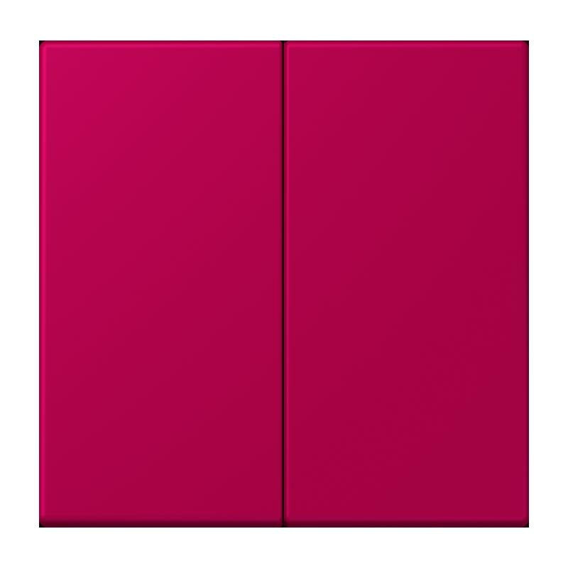 Jung - Abdeckung/Bedienelement für Installationsschalterprogramme Wippe für Taster 2fach LC 102 230 rouge rubia