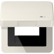 Jung - Abdeckrahmen Klappdeckel CD 590 KL USB Symbol USB-Ladegerät
