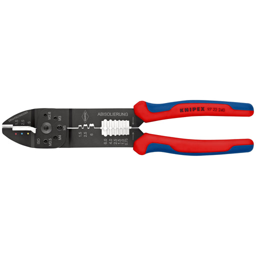 Knipex - Presswerkzeug Kabelschuhe/Verbinder, Aderendhülsen, Schirmanschluss Crimpzange 97 22 240 240mm