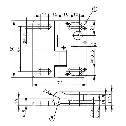 Bernstein - Scharnierschalter Sicherheitsschaltscharnier SHS-A1Z-KR 5
