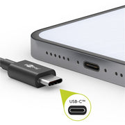 Goobay - Zubehör/Ersatzteile für Batterie/Akku/Ladegerät Sync/Ladekabel 66316 0,5m,USB-C,sw