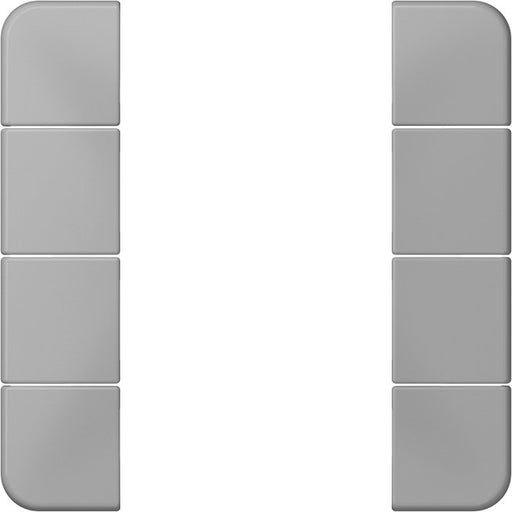 Jung - Abdeckung/Bedienelement für Installationsschalterprogramme Tastensatz, 4fach CD 504 TSA GR komplett − 1 Stück