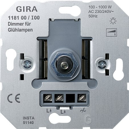 Gira - Dimmer Dimmer-Einsatz 118100 100-1000W