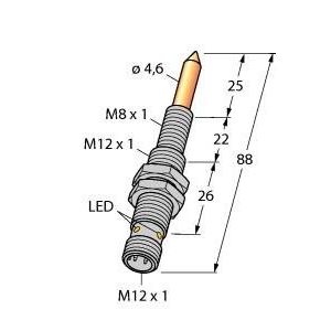 Turck - Magnetischer Näherungsschalter Magnetfeldsensor NIMFE-EM1 #1600617