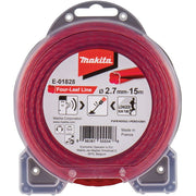 Makita - Zubehör/Ersatzteile für Rasentrimmer Mähfaden Four Leaf E-01828 2,7mm, 15 m