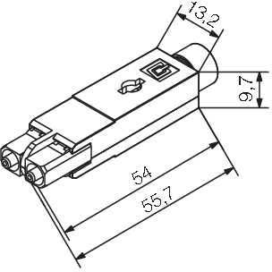 Weidmüller - LWL-Steckverbinder Kommunikationskomponente IE-PI-SCRJ-MM − 10 Stück