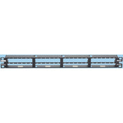Panduit - Patchpanel Kupfer Verteilerfeld 48-Port 1 HE QSP48HDBL