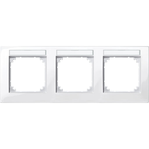 Merten - Abdeckrahmen M-PLAN-Rahmen 3f. 514319 beschriftbar, waager