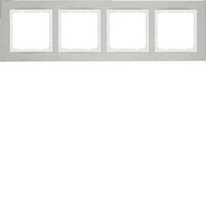 Berker - Abdeckrahmen Rahmen Eds/pows 10243609 4fach waagerecht