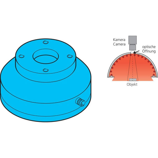 Di-soric - Maschinen- und Werkbankleuchte Dombeleuchtung BE-DOME60/50-RGB-T4 RGB 50