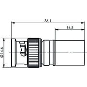 Telegärtner - Koax-Steckverbinder BNC-Kabelstecker 100023320 cr/cr RG-214/U