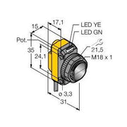 Turck - Reflexions-Lichtschranke Opto-Sensor QS18VP6LLP Lichtschranke
