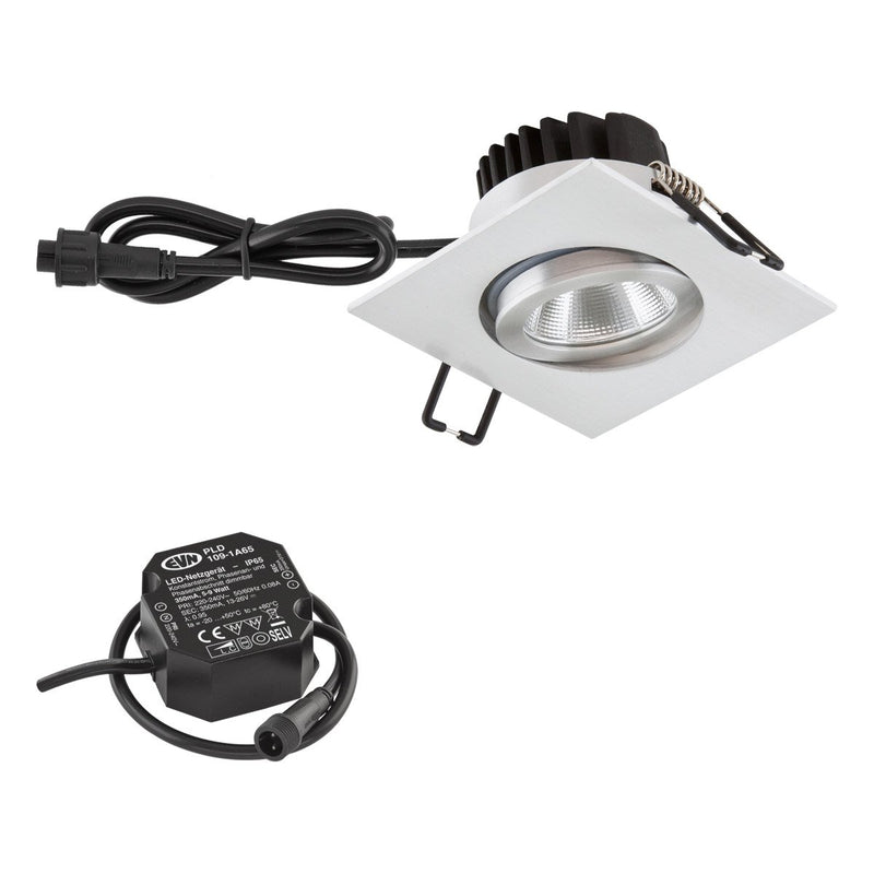 EVN Lichttechnik - Downlight/Strahler/Flutlicht P-LED Deckeneinbauleuchte PC654N61402 3000K IP65 230V