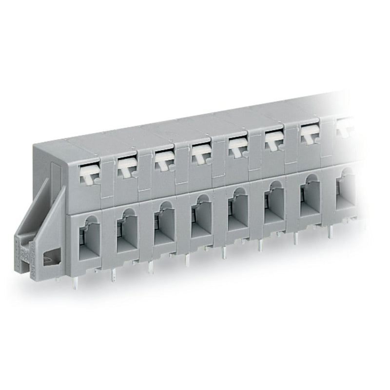 WAGO - Leiterplattenklemme 741-326 Drücker,2,5 mm²,grau − 20 Stück