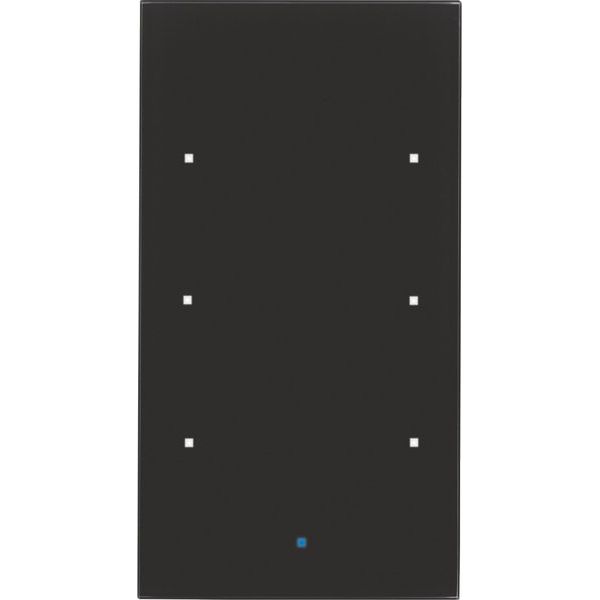 Berker - Bussystem-Tastsensor Glas-Sensor 3fach 75143835 schwarz