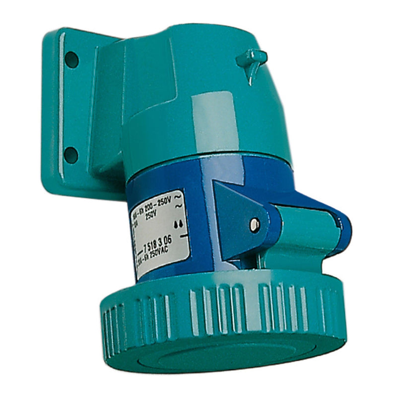 Walther Werke - CEE-Anbausteckdose (IEC 60309) CEPro Anbaudose 16A 7518309 3P 400V 9h IP67 6Sk − 1 Stück