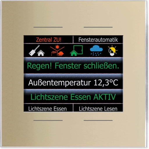 Issendorff - Bussystem-Tastsensor Glas-Farbdisplay LCN - GT4DC 4 Tasten, 2,8 Zoll