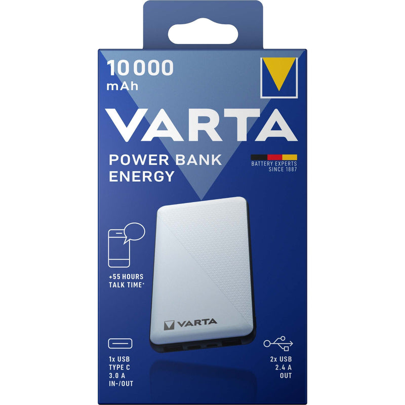 Varta Cons.Varta - Universal-Ladegerät Portable Power Bank 57976 101 111 10000mAh +char.cable − 2 Stück