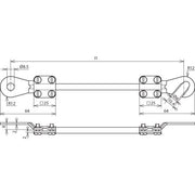 DEHN - Zubehör/Ersatzteile für Erdung und Blitzschutz Erdungsleitung EL16L205M 416420 16mm2/L 2,0m schw