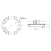 Nobile - Decken-/Wandleuchte LED-Glas-Panel 1561571212 830, 350mA