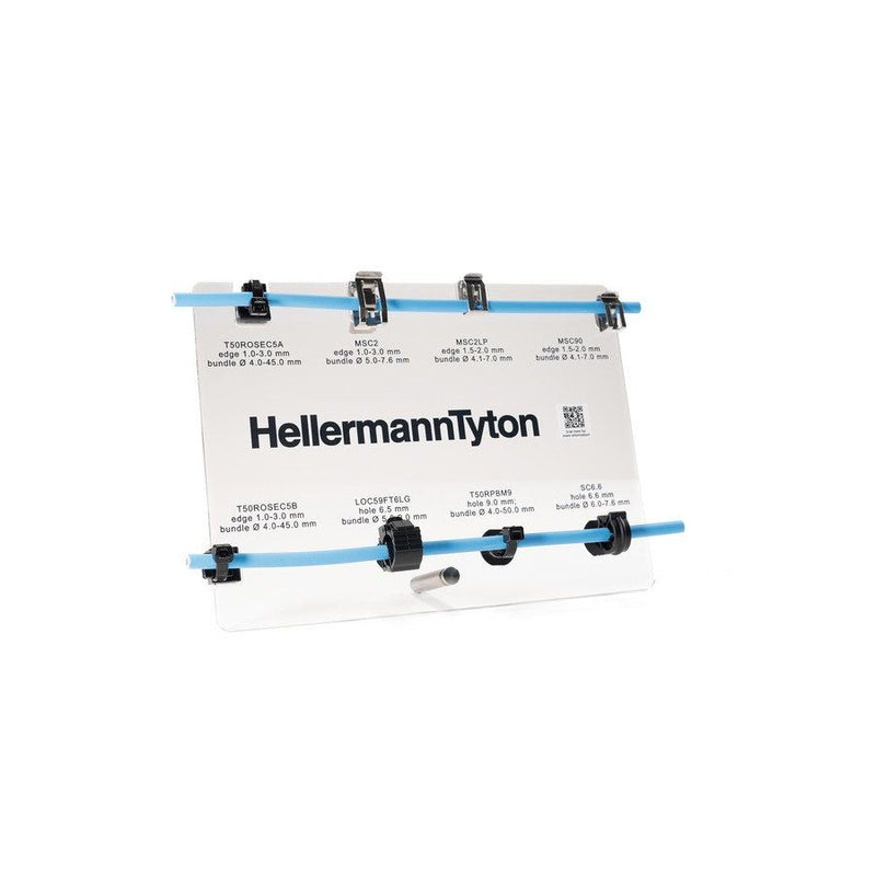 HellermannTyton - Kabelbinder Befestigungsbinder T50ROSEC5A PA66W schwarz − 500 Stück