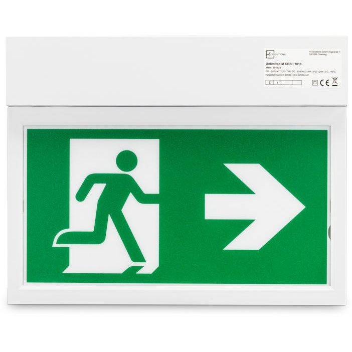 H1 - Sicherheitsleuchte Rettungszeichenleuchte Unlimited M CBS